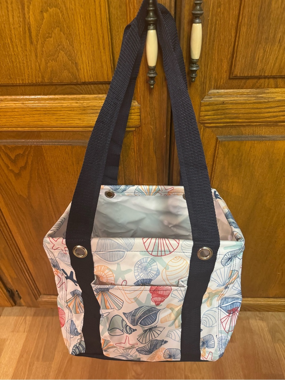 Thirty one small storage utility tote sturdy 12 x 12 x 9 New in package w/pocket